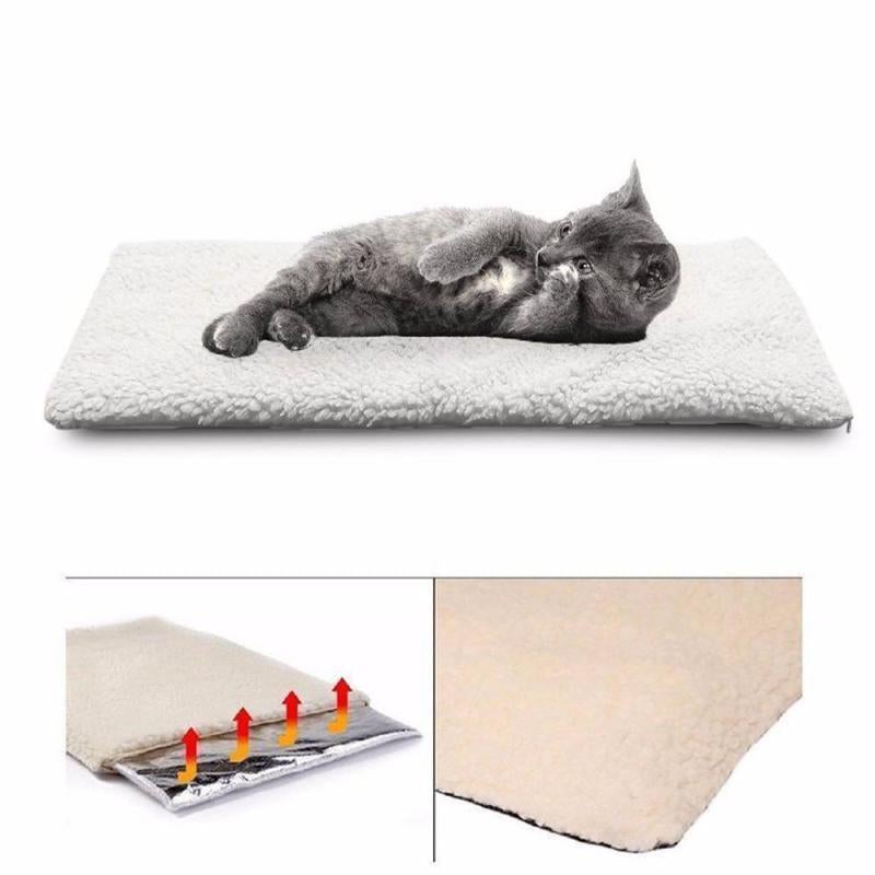 Self-Heating Fleece Pet Bed