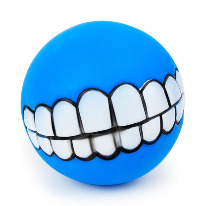 Squeaky Rubber Teeth Pet Toy
